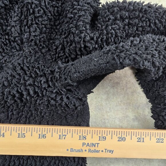 Fila Sport Womens Full-Zip Sherpa Jacket Black Size M Soft Polyester Cozy Casual - Picture 10 of 10